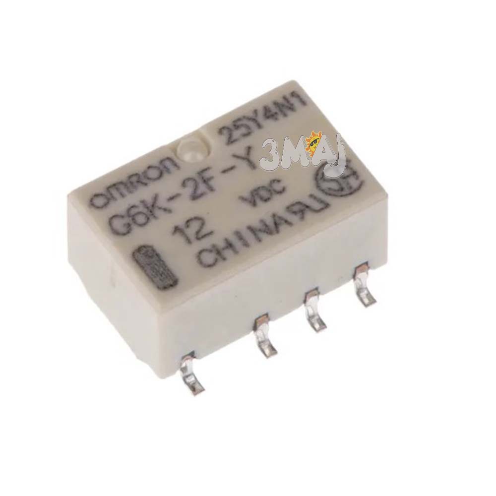 50pcs OMRON G6K-2F-Y-12VDC SMD Relays - 12V 8-Pin - G6K-2F-Y-DC12V