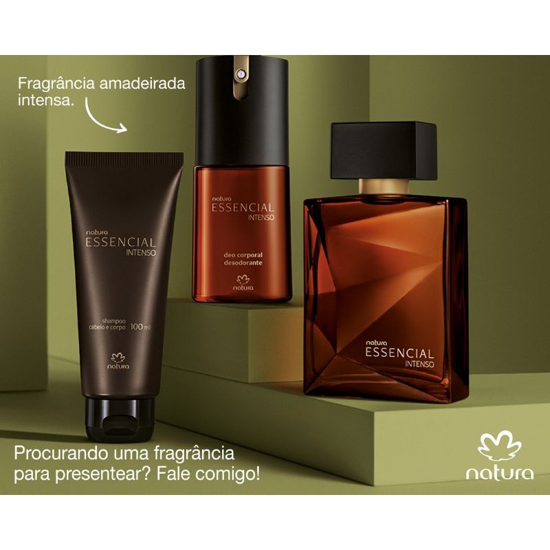 Perfume Natura essencial intenso masculino | Shopee Brasil