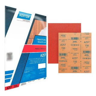 Lixa Para Madeira E Parede  A257  G180  Norton Pacote com 50 Peças em Oferta na Shopee