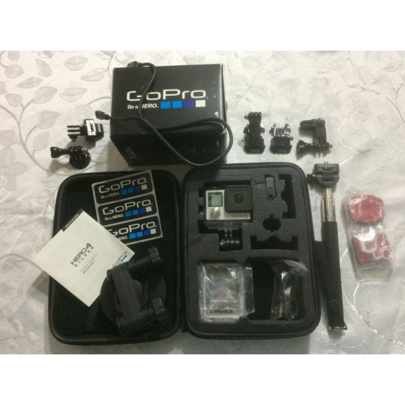 Gopro Hero 4 Silver Com Acessórios E Cartão De Memória 64GB