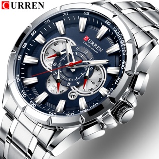CURREN Relógio Masculino De Quartzo À Prova D'água Em Aço Inoxidável 8363 XC em Oferta na Shopee