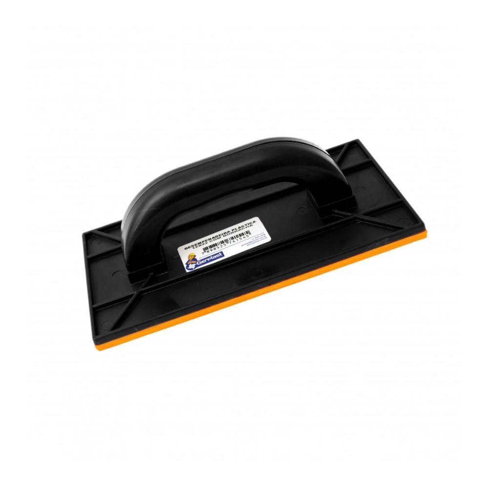 Desempenadeira Plástica Preta 14x27cm com Borracha - Gerplast em Oferta na Shopee