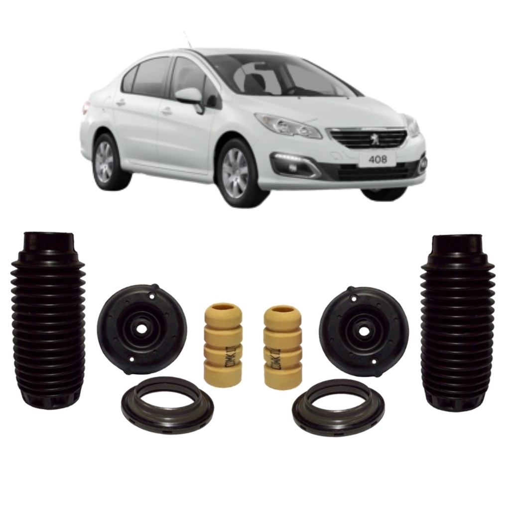 Kit Batente Coxim Amortecedor Dianteiro Peugeot 408