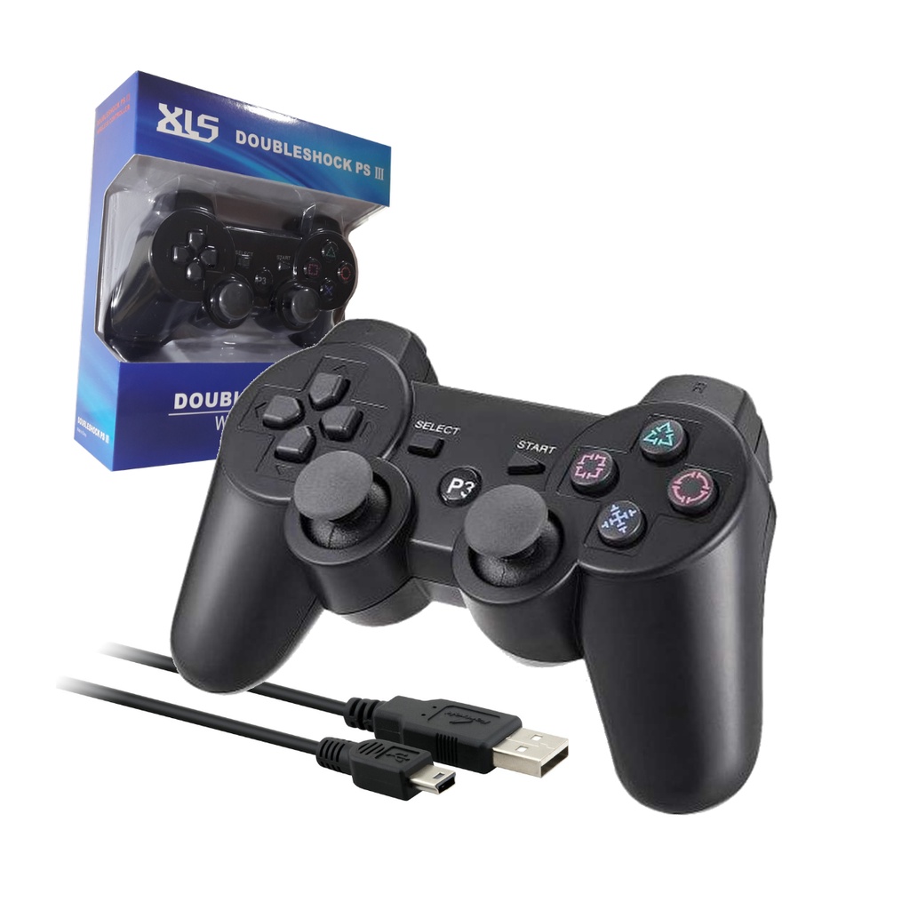 Controle Joystick Playstation Ps3 Com Fio Manete Play 3 Super Preciso e Qualidade Cabo 2M Playstation 3