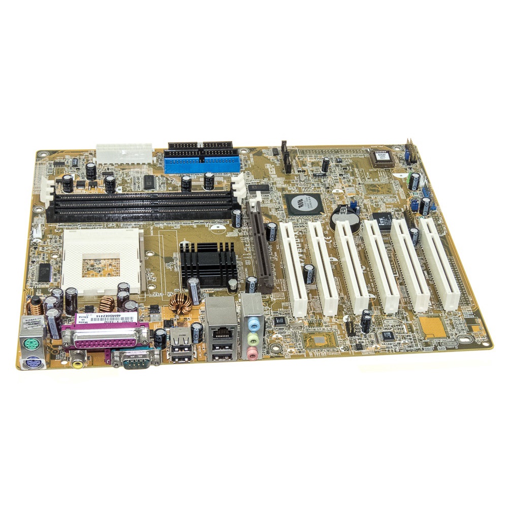 Placa m e usada asus a7v600 x p proc amd socket 462 memoria ddr1 em