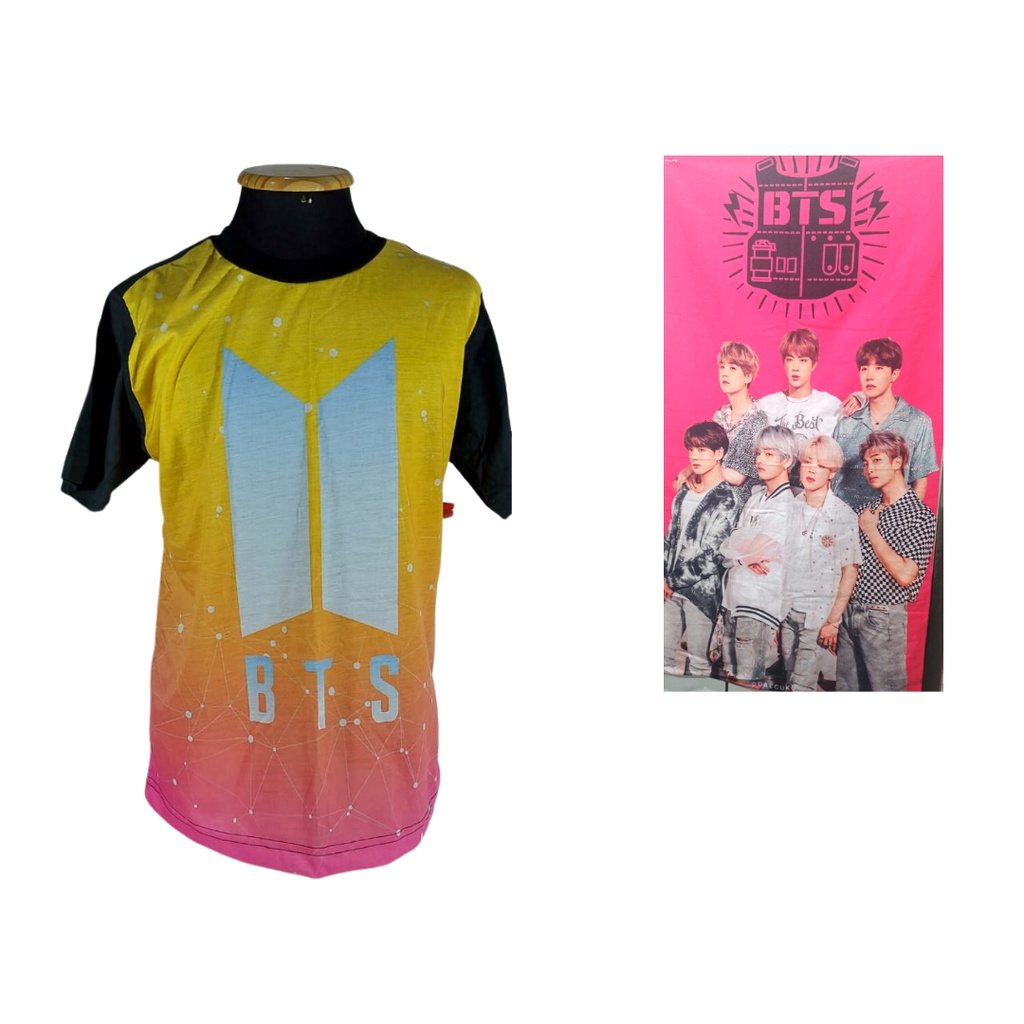 Combo Kit Camiseta Bts | Shopee Brasil