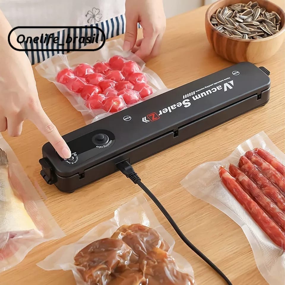 Seladora à Vácuo Elétrica Embaladora Seco ou Úmido 220V/110V