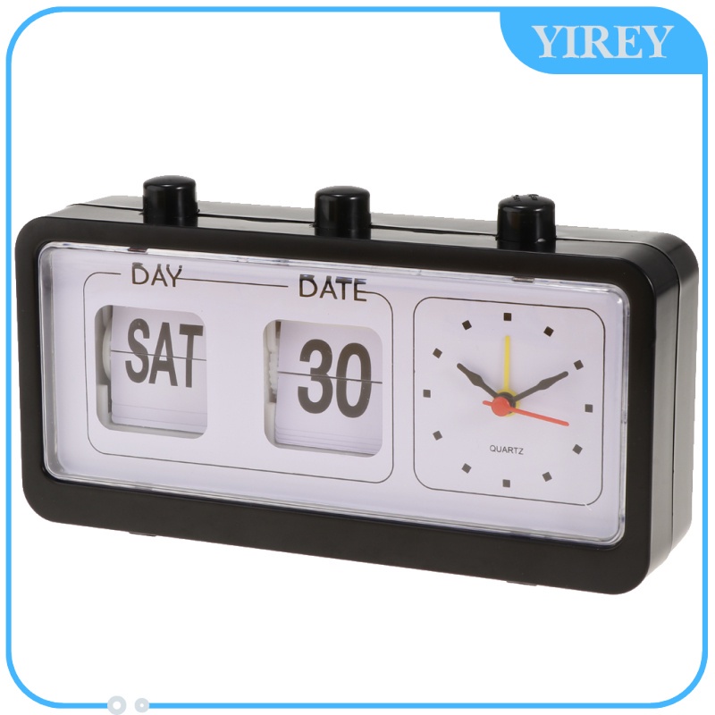 [yirey] Creative Design Flip Clock Digital Flip Day Date Time Display ...