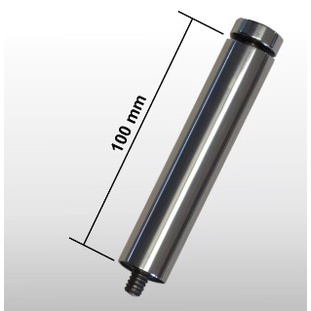 Kit 8 prolongador aço inox Escovado Vidro/ Madeira/ acrílico Ø100  fácil instalação