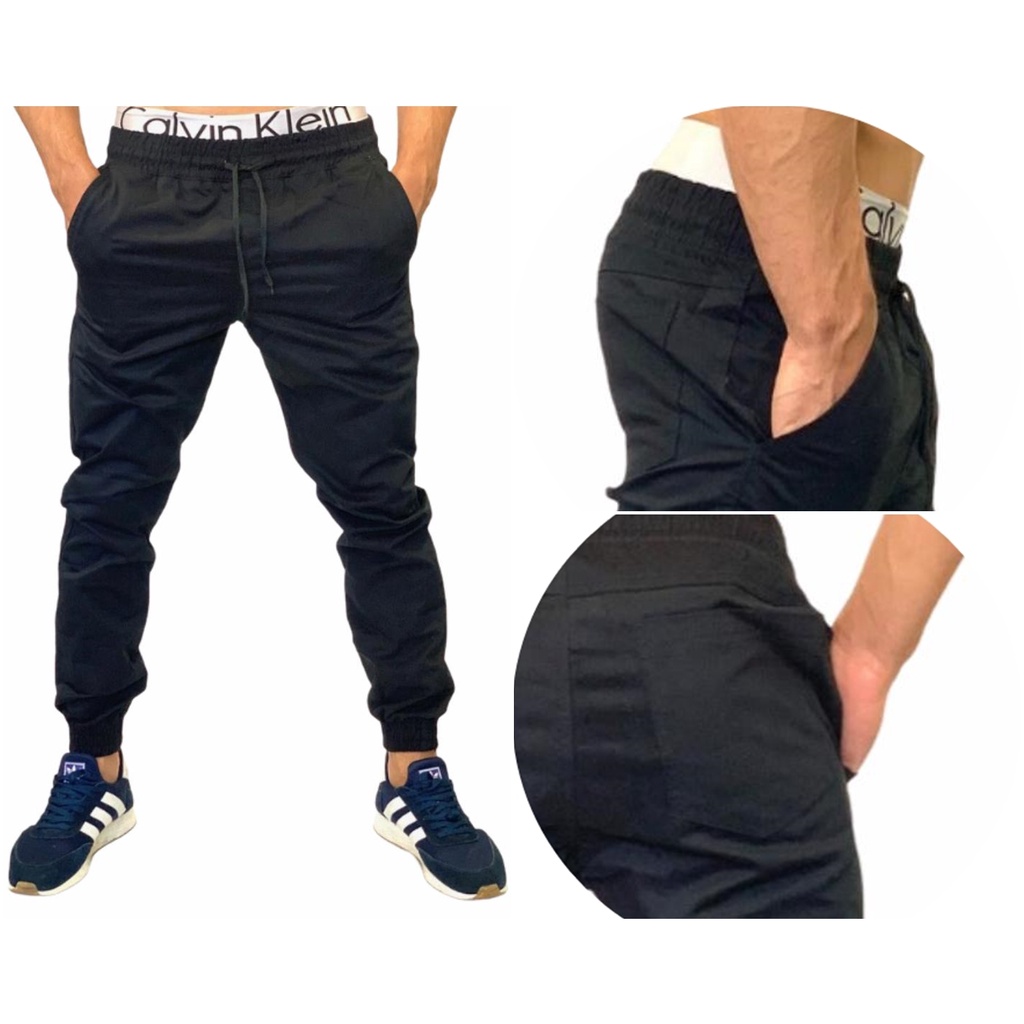 Calça Jogger Masculina Preta com Preço de Atacado