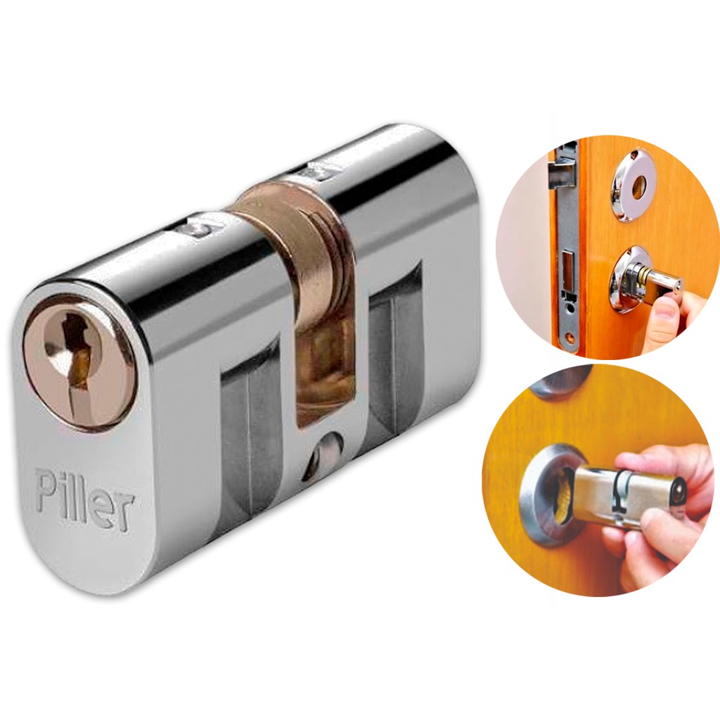 Cilindro Para Fechadura Soprano Inox Linha 500,700,900 E Pado 460