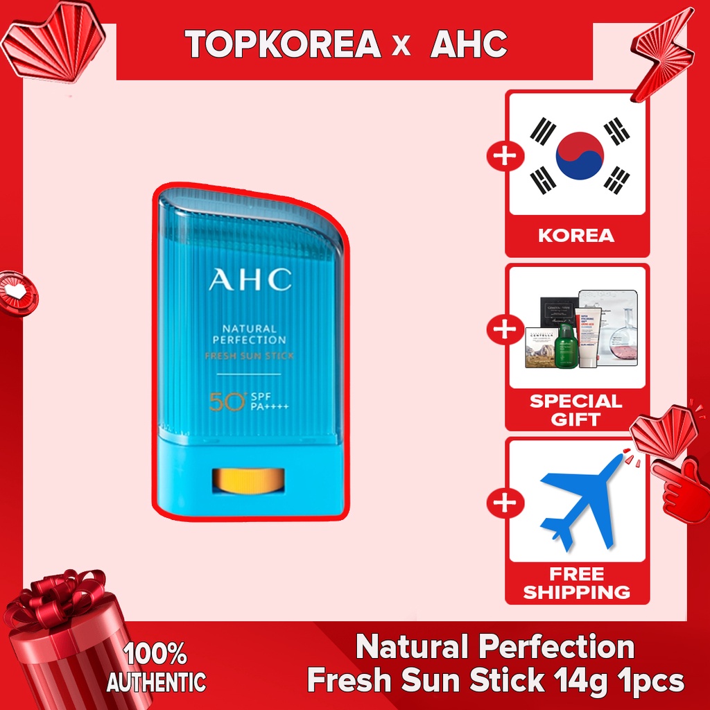 ★ AHC Natural Perfection Fresh Sun Stick Fps50 + PA + 22g , 17g , 14g/TOPKOREA/Envio Da Coreia