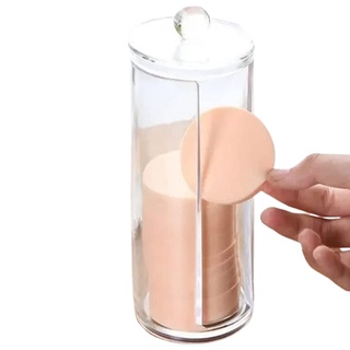 Porta Algodão Disco Organizador Em Acrílico para Banheiro