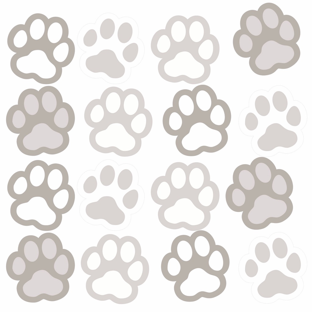 Adesivo Infantil Patinha Patas Zoo Safari Animais Leão Bichinhos C67