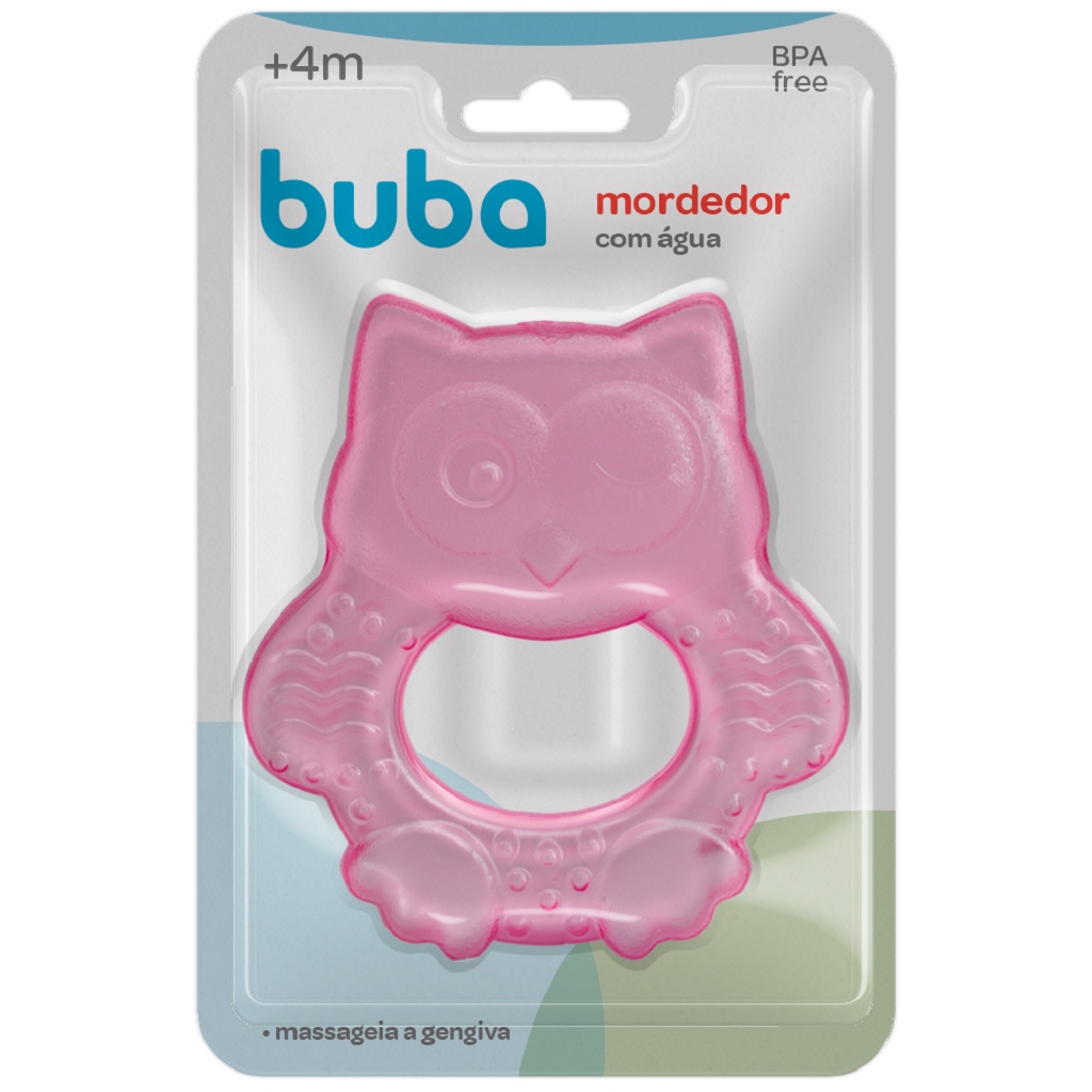 Mordedor de Água Corujinha Rosa 14983 - Buba em Oferta na Shopee