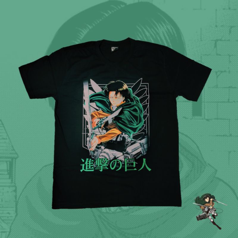 Camisa Levi Ackerman Attack On Titan Shingeki No Kyojin Eren Jaeger Mikasa Armin Shopee Brasil 0734