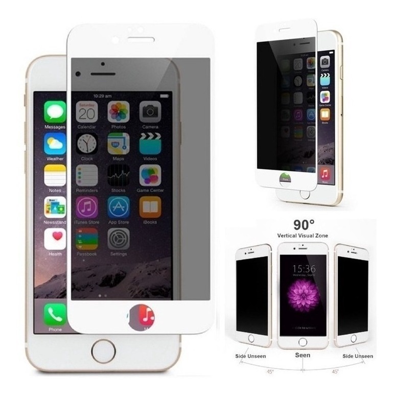 Película Privacidade Fosca 9d Cerâmica Para iPhone 6 Plus / 7 Plus / 8Plus