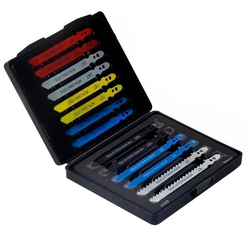 Jogo de Lâminas para Serra Tico-Tico para Metal e Madeira Kit com 14 Peças WESTERN em Oferta na Shopee