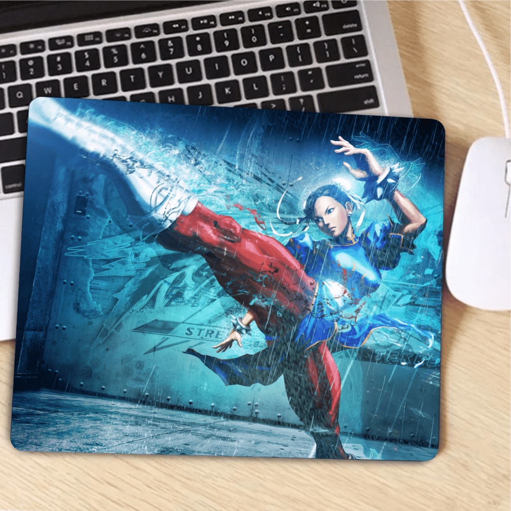 Mouse Pad Gamer 22x18 cm Street Fighter Chun Li 100 | Shopee Brasil