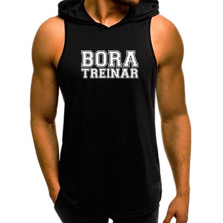 Regata Masculina Machão com Capuz Bora Treinar Academia Fitness