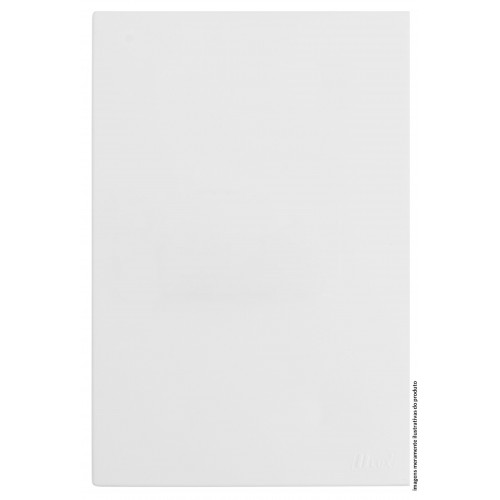 Placa Tampa Cega Com Suporte 4x2  - Recta Branco Satin Fosco - Brs12385-4br. em Oferta na Shopee