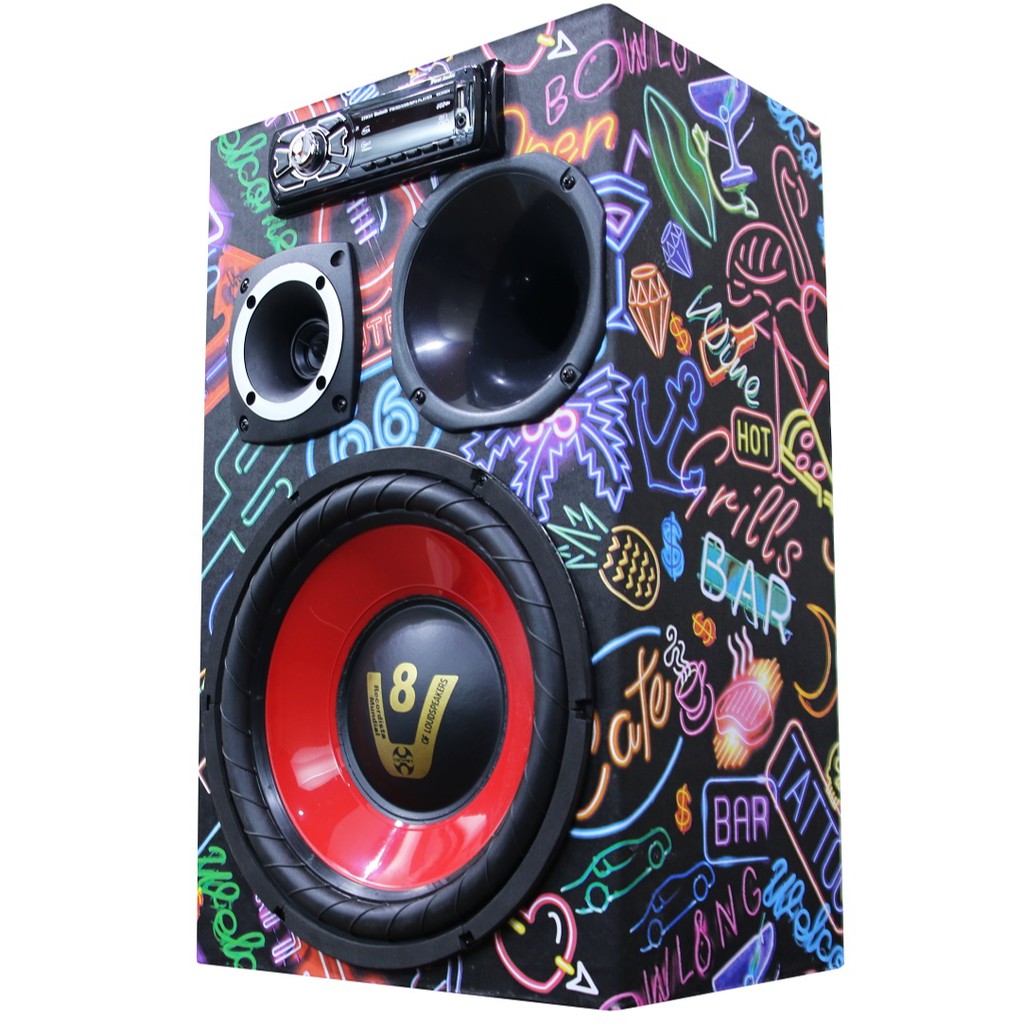 Caixa Bob Residencial Triton Taramps Usb Bluetooth Karaoke