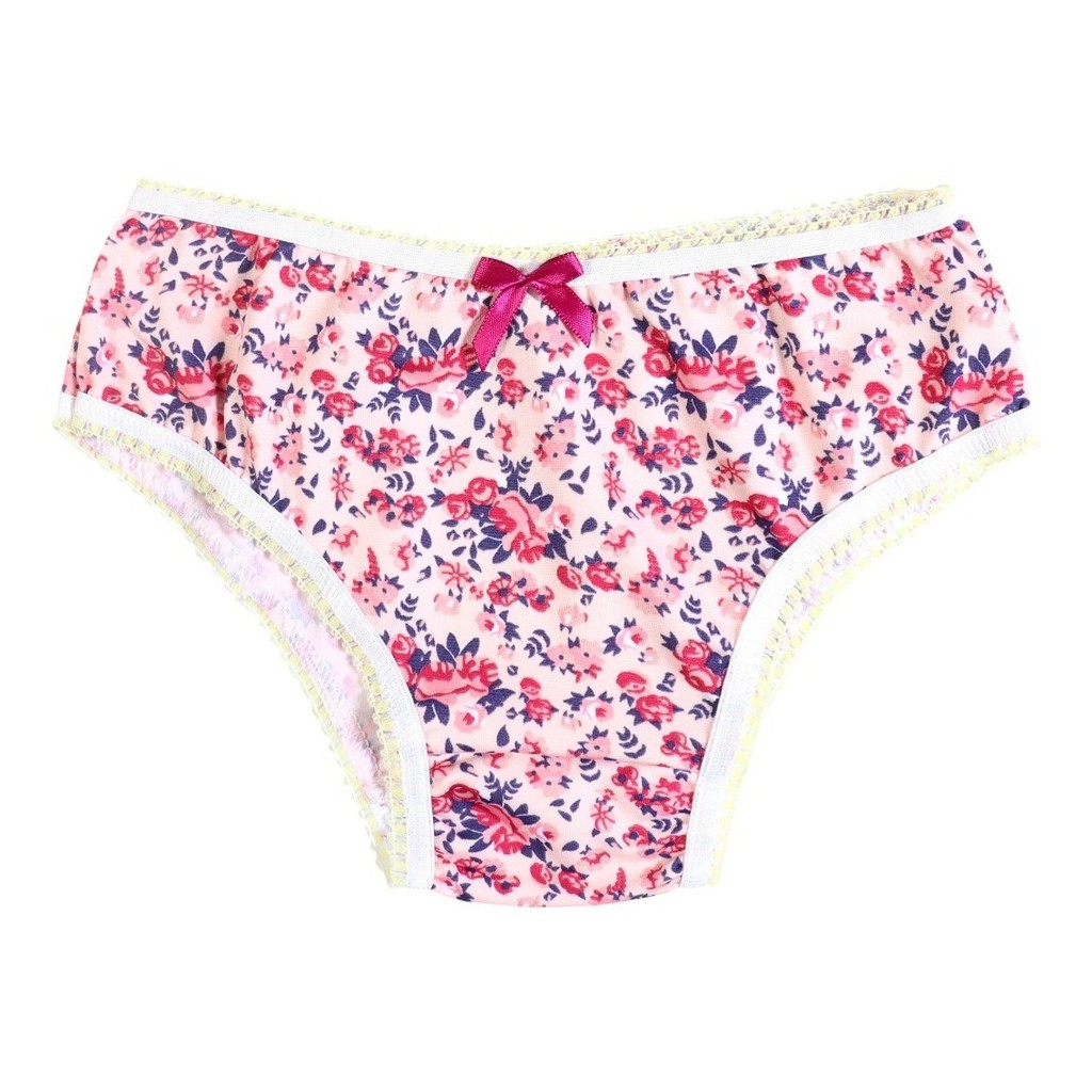 Calcinha Infantil Rebatida Microfibra Forro Algodão Estampada Desenho Kids