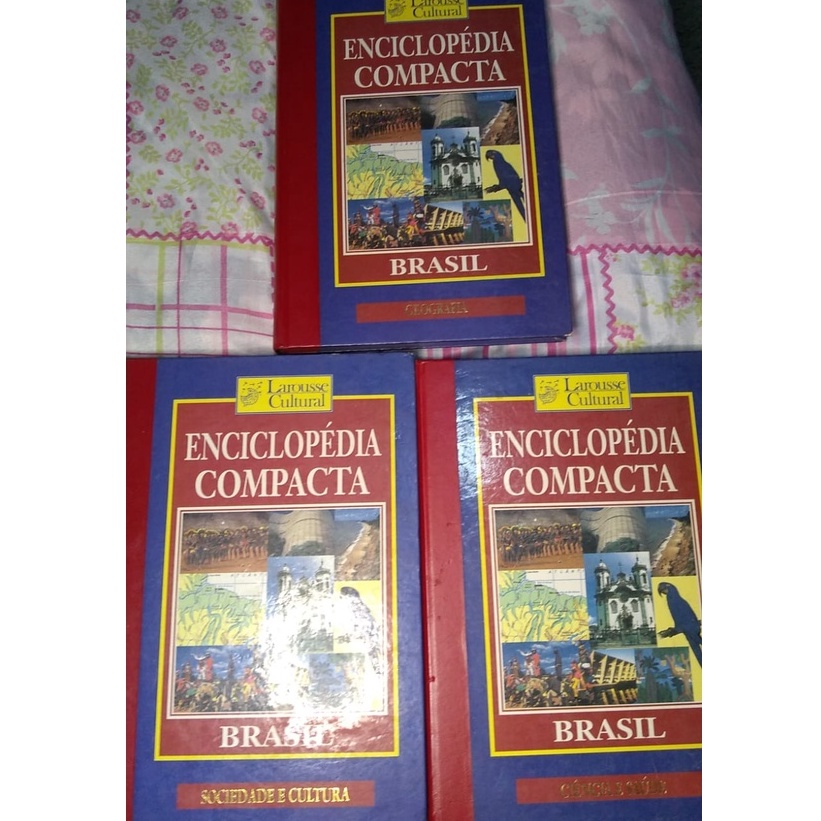 kit 3 enciclopédias compacta Brasil - Larousse Cultural