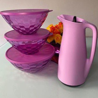 Tupperware Garrafa Térmica 1 Litro Roxa Lilás - Mãe, Casei e  Agora?-Tupperware!