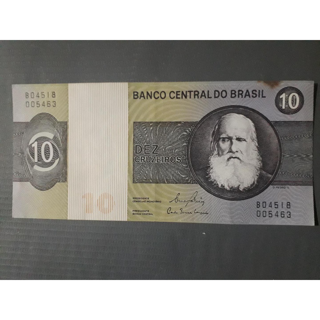 CÉDULAS BRASILEIRAS - 10 CRUZEIROS DOM PEDRO II 2EDIÇÃO [Carlos Geraldo Langoni]
