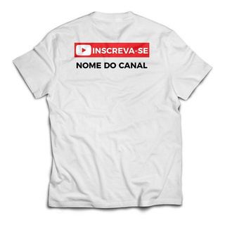 Camiseta Youtube Personalizada Logo Video Youtuber Canal Yt Shopee Brasil