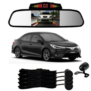 Sensor De Ré + Espelho Camera Ré Toyota Corolla Preto em Oferta na Shopee