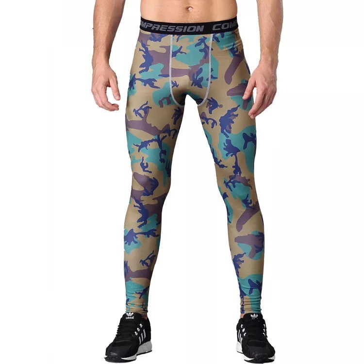 Calça Leg segunda pele Academia Masculina Termica Esport Compressão Fitness Estampada  animal print