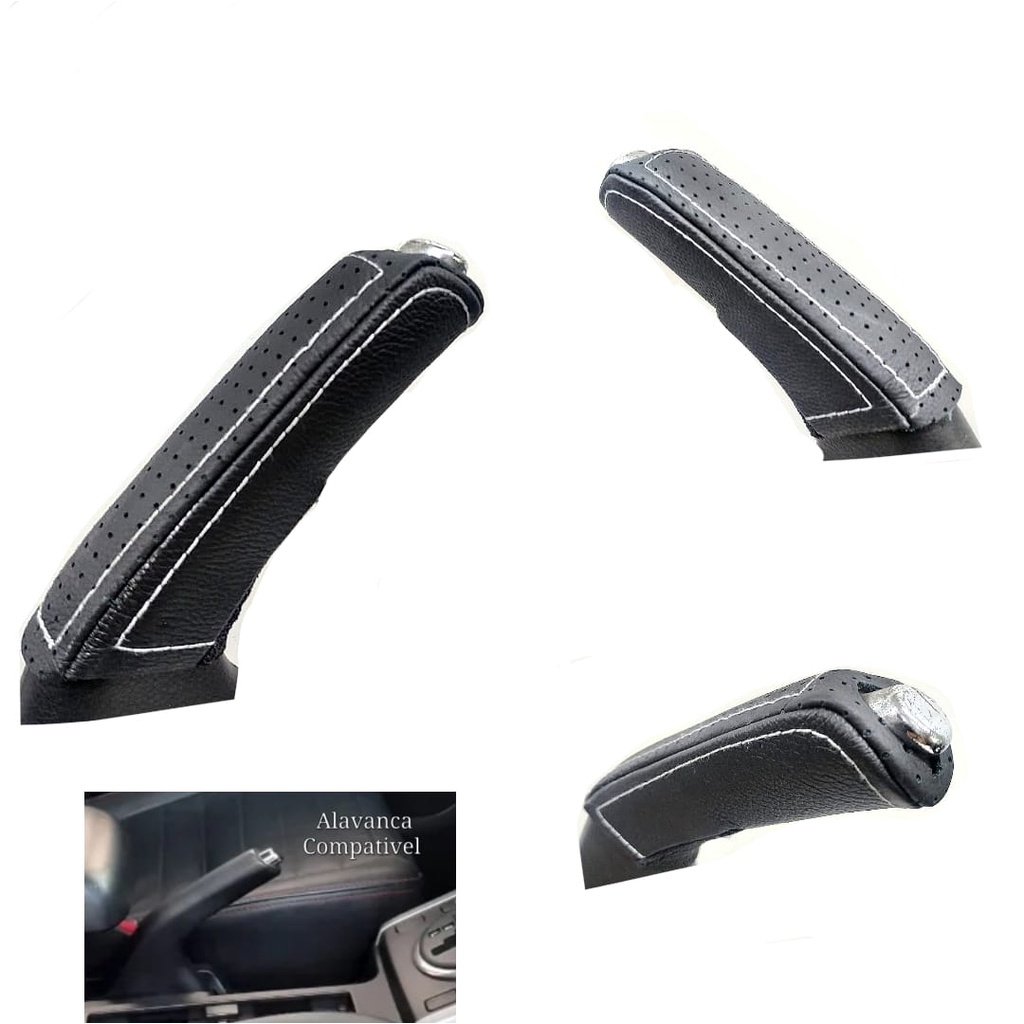 Capa Revestimento Aplique Em Couro Para Freio de Mão Suzuki Grand Vitara 2011/2012/2013/2014/2015