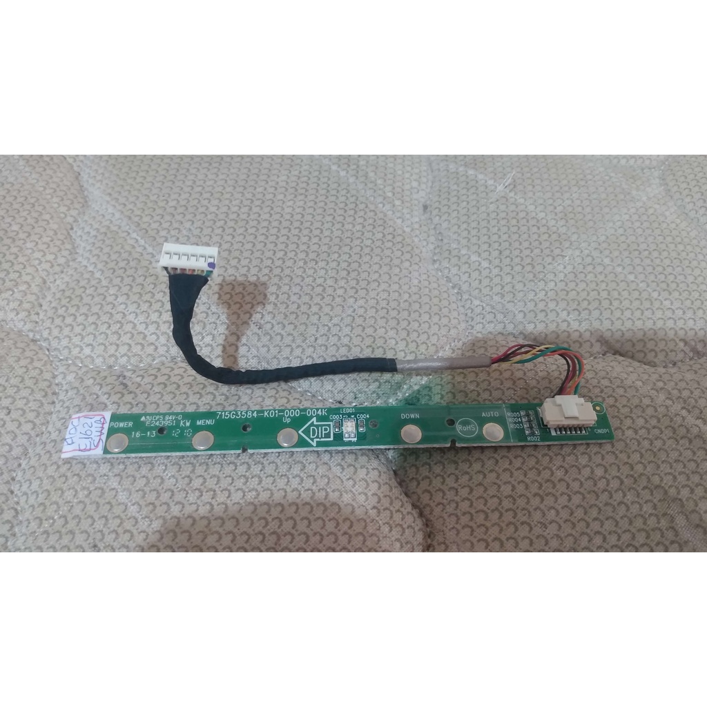 Placa Botões Comando Usado Monitor Aoc E1621swb Em bom Estado