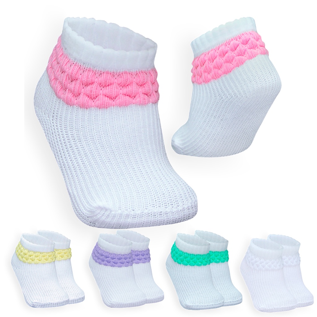Kit 09 Pares Meias Infantil Persa Masculino e Feminino Estampada Divertida Criança Bebê Personagens Rosa Azul Branco Unissex Unisex Atacado Cano Longo Soquete Varejo Lançamento Promoção