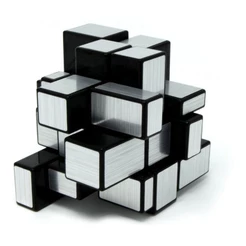 Mirror Blocks 3x3 QiYi Prateado Shape Mod Adesivado