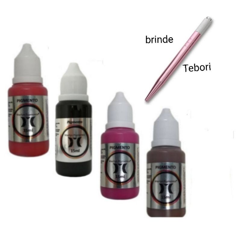 4 pigmento Marilyn 15ml +Brinde 1 tebori