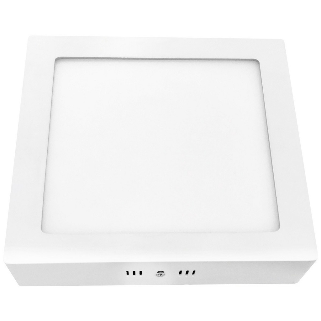 Plafon Led Sobrepor Quadrado 18W 6400K Luz Branca Bronzearte - Home & Living