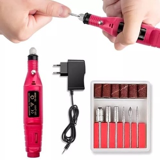 Lixadeira Caneta Motor Bivolts Profissional Bloco Motor Unha Lixa Elétrica