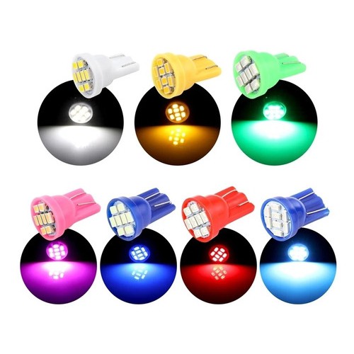 Kit 1, 2, 5 ou 10 Lâmpadas Pingo T10 8 Leds 12v Teto Mala Placa em Oferta na Shopee