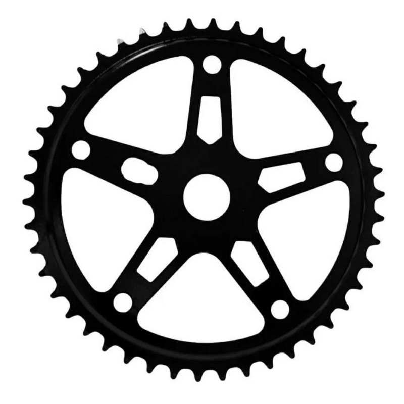 Engrenagem Coroa 46 D Bicicleta P/ Monobloco Estrela Preta Poti Caloi Monark