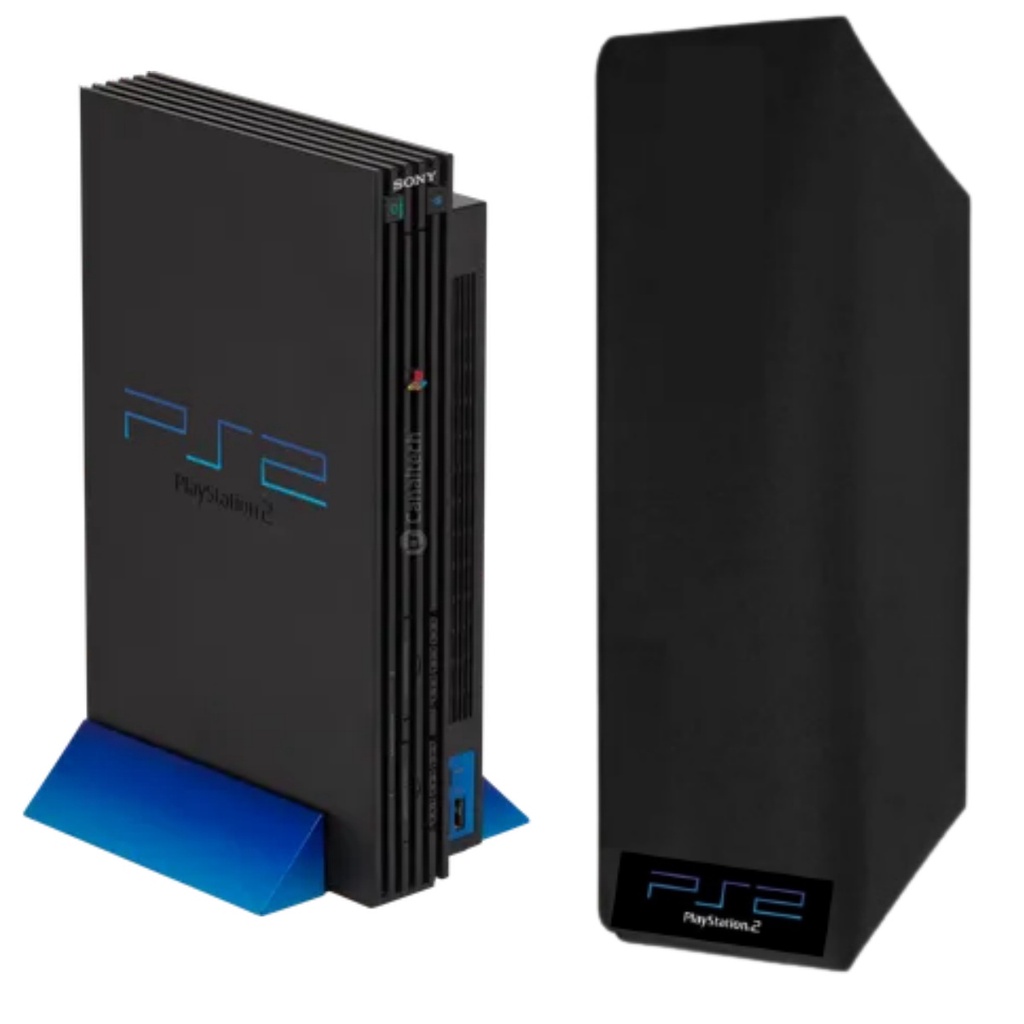 Capa Playstation 2 - Ps2 - Pstwo - Fat Vertical - Skin Preta em Oferta na Shopee