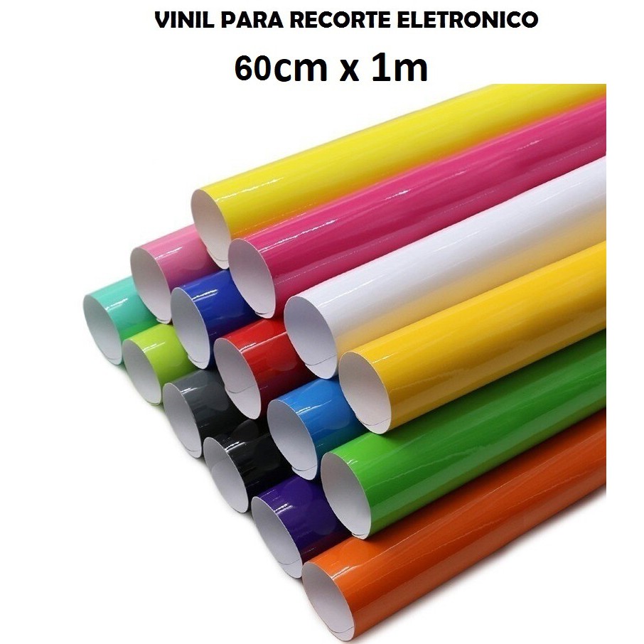 Vinil 60cm x 1m Adesivo A Prova D'agua - Imprimax. Ideal para Silhouette Cameo, Portrait, Scanncut, Plotter de recorte e outros.