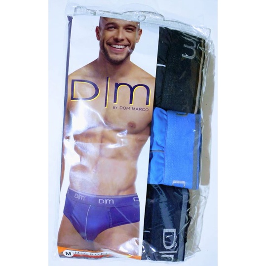 Kit com 3 Cueca Slip Dom Marco Microfibra com elástico personalizado — imagem 2 de 2