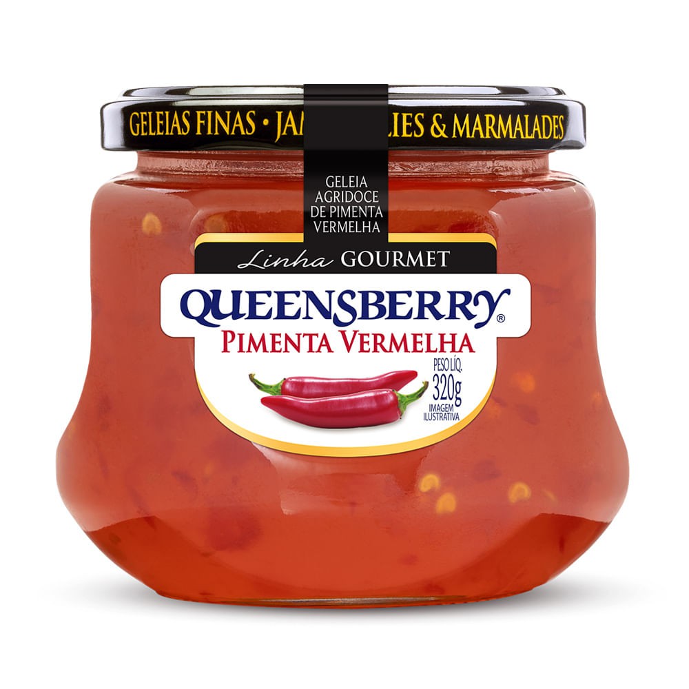 Geleia Agridoce de Pimenta Vermelha QueensBerry - 320g