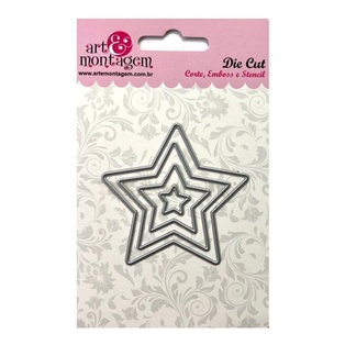 Kit Com 4 Facas De Corte Em Metal Estrelas em Oferta na Shopee