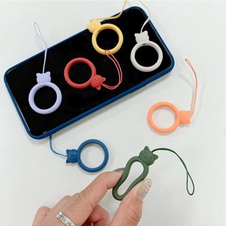 Alças De Pulso De Silicone Macio Para Telefone Celular Mão Charmosa Chaves Cordão De Dedo Corrente Chaveiro Pendurar Corda