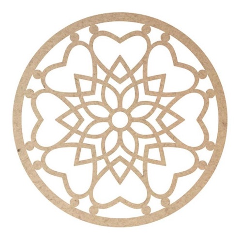 Kit 10 Mini Mandala Mdf. 15 Cm M3 Decoração Casa Filtro Arte