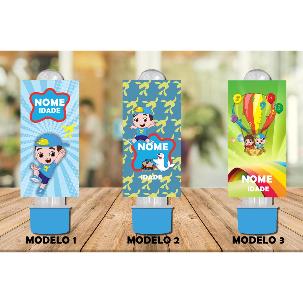 36 Adesivos Etiqueta para Tubete 8x4 cm Lucas Neto Personalizado Nome e Idade com Recorte Especial